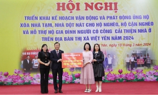 Việt Yên: Hơn 4,1 tỷ đồng hỗ trợ xây dựng nhà ở cho hộ nghèo, gia đình người có công